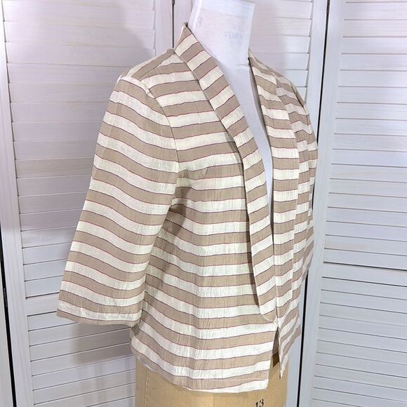 LOFT Linen Blazer Size 14 Jacket Blend Lightweight - Picture 5 of 11